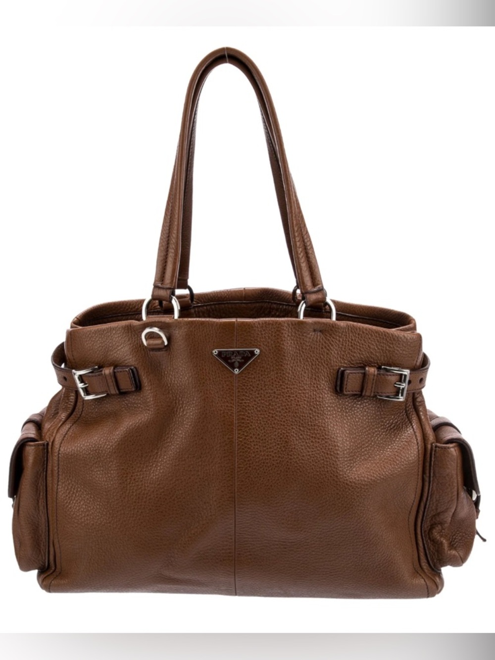 VINTAGE Prada Vitello Daino Leather Tote